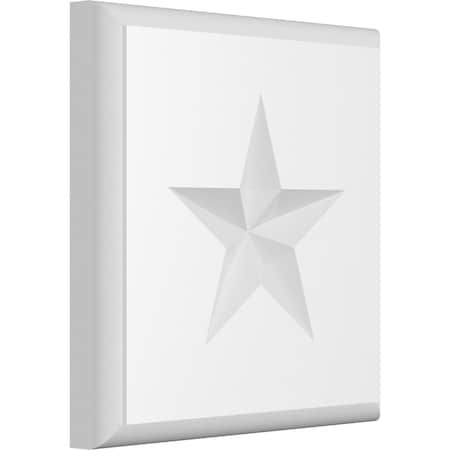 Standard Sedgwick Star Rosette With Rounded Edge, 4W X 4H X 1/2P
